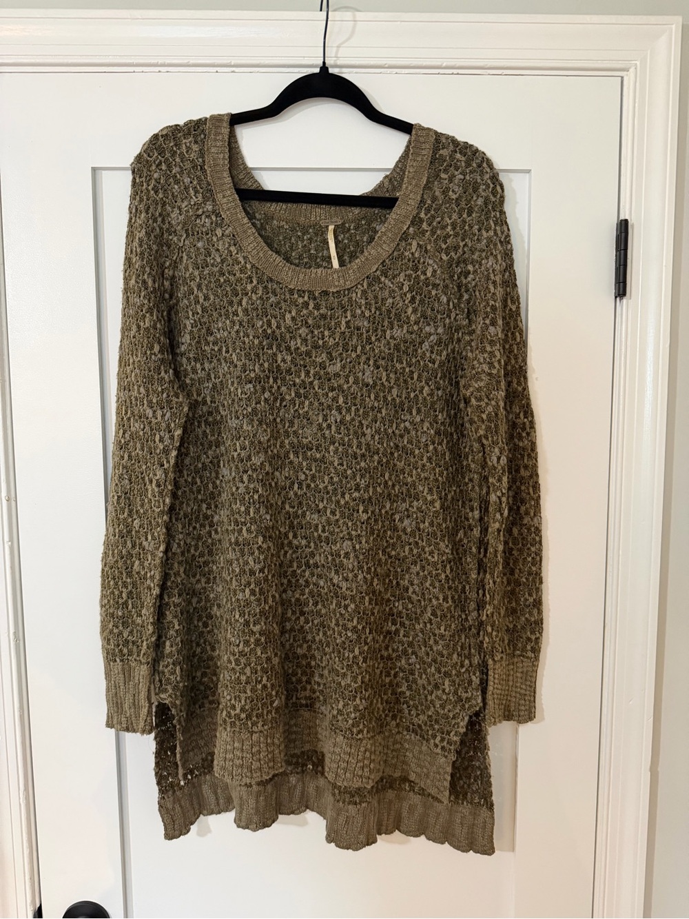 Free People Olive Green Women's Medium Knit Sweater